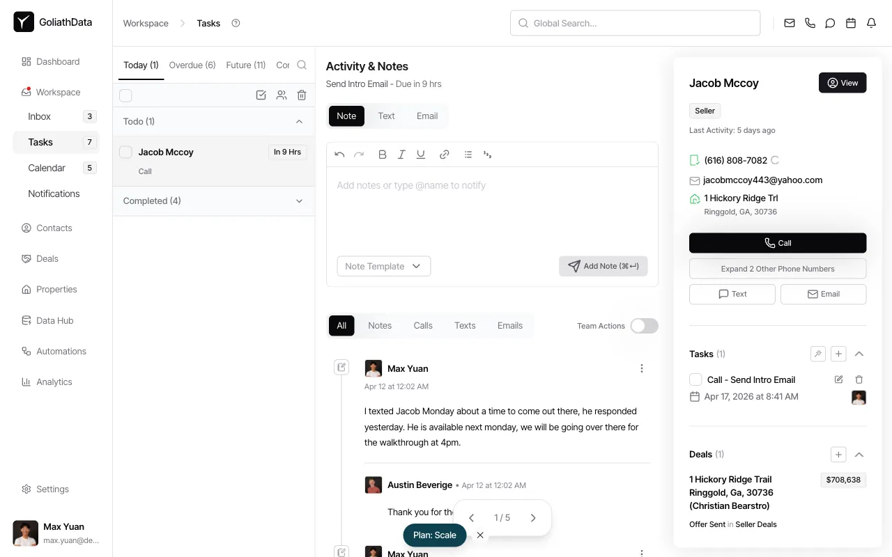 Step 1: Navigate to Tasks