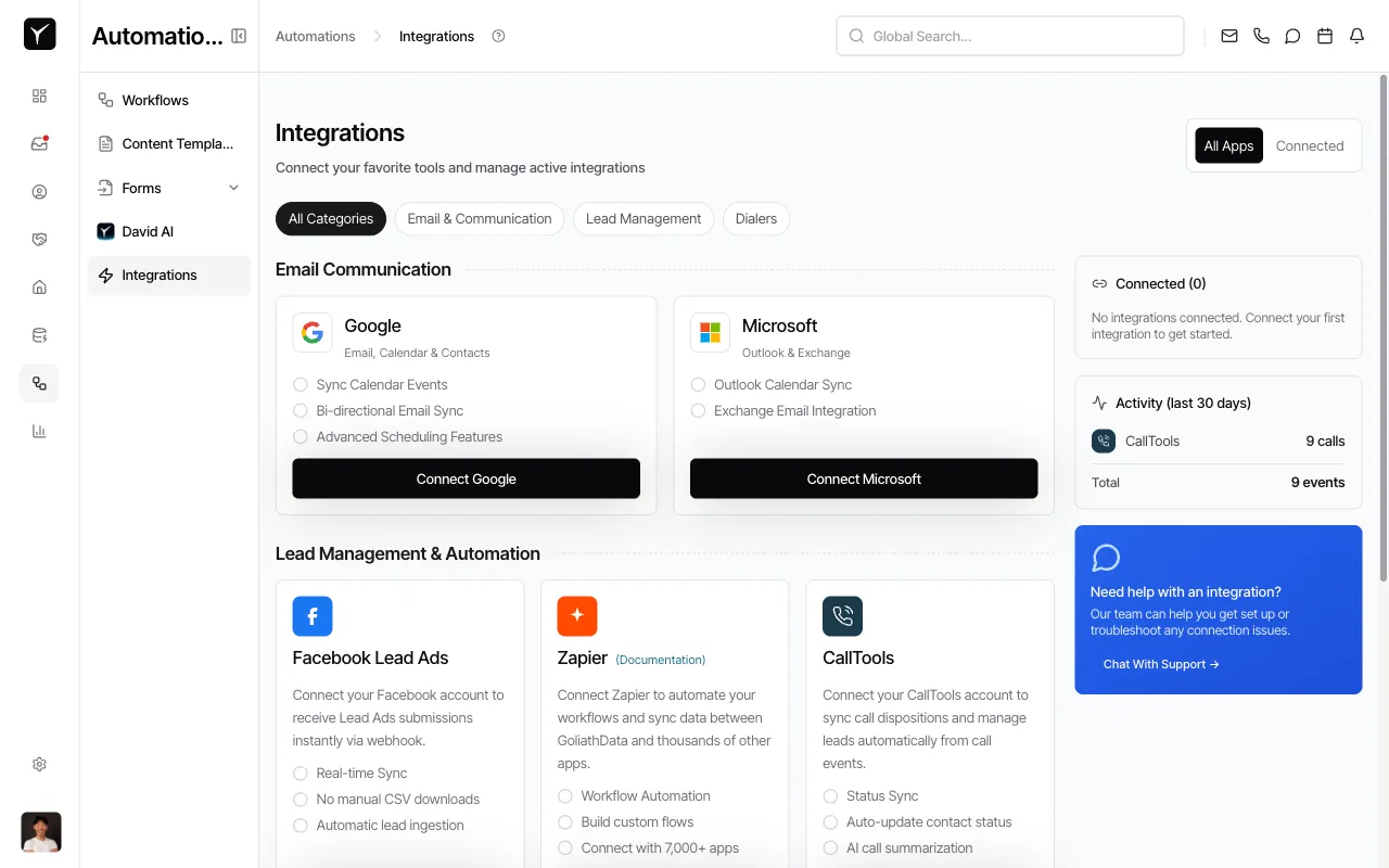 Step 1: Navigate to Integrations