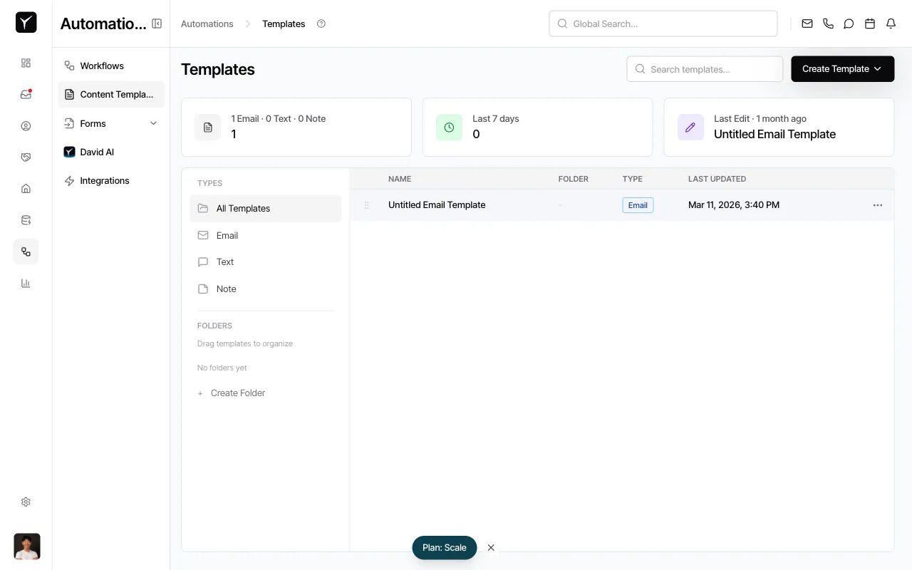 Step 1: Navigate to Templates