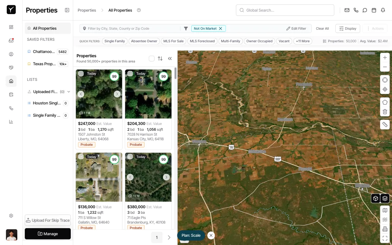 Step 1: Open the property detail page