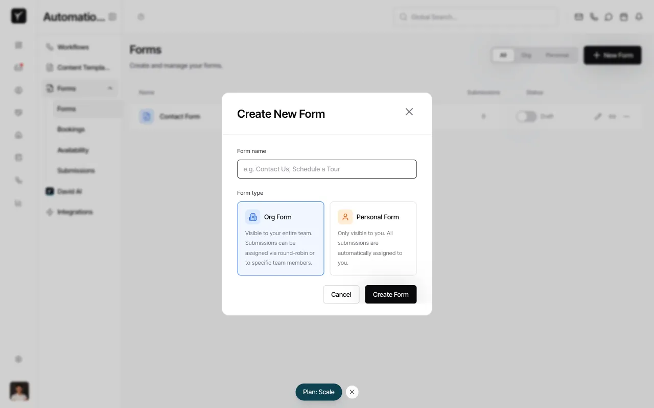 Step 2: Create form dialog