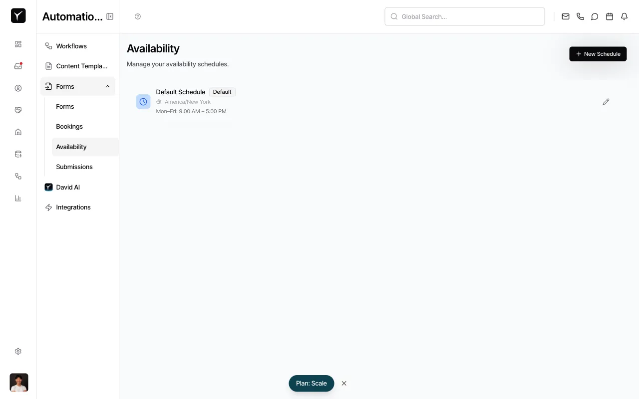 Step 3: Configure weekly hours