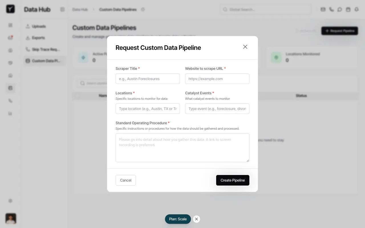 Step 3: Fill in the request form