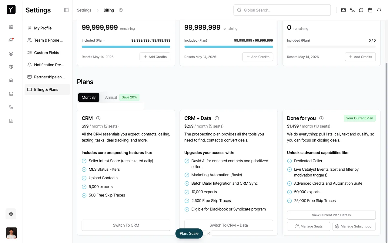 Step 3: Compare available plans