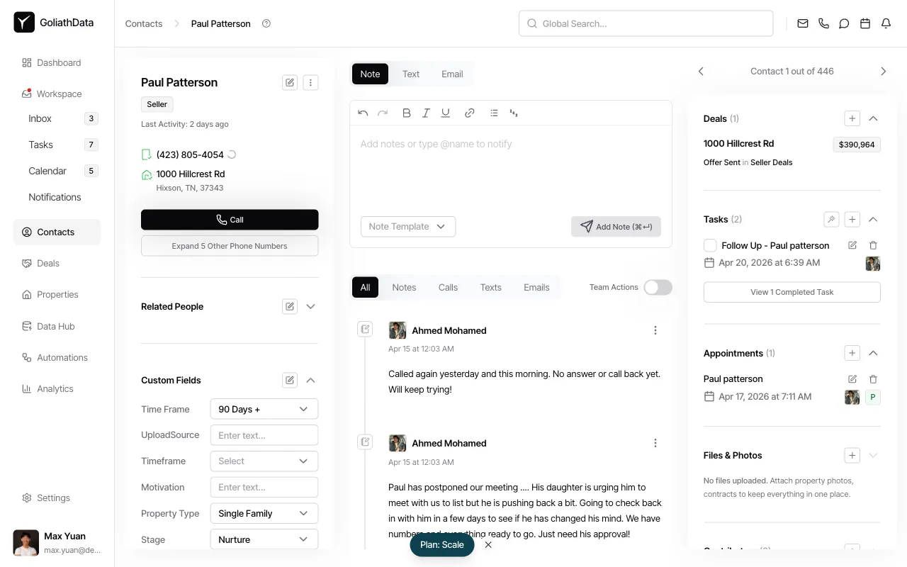 Step 3: Open task form