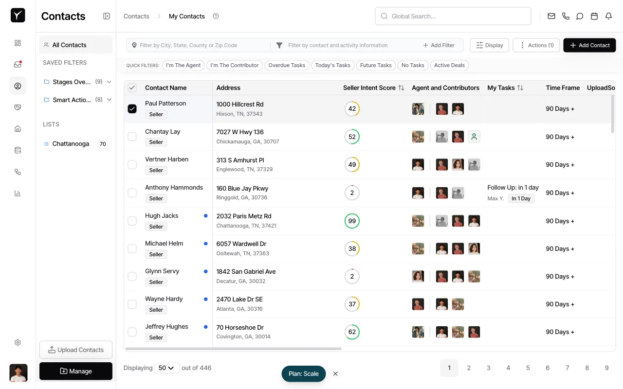 Step 2: Select contacts