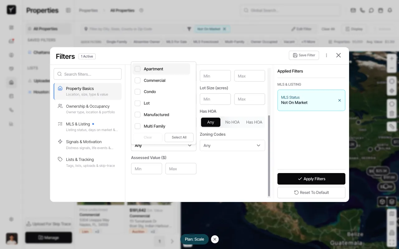 Step 5: Scrolling dropdown