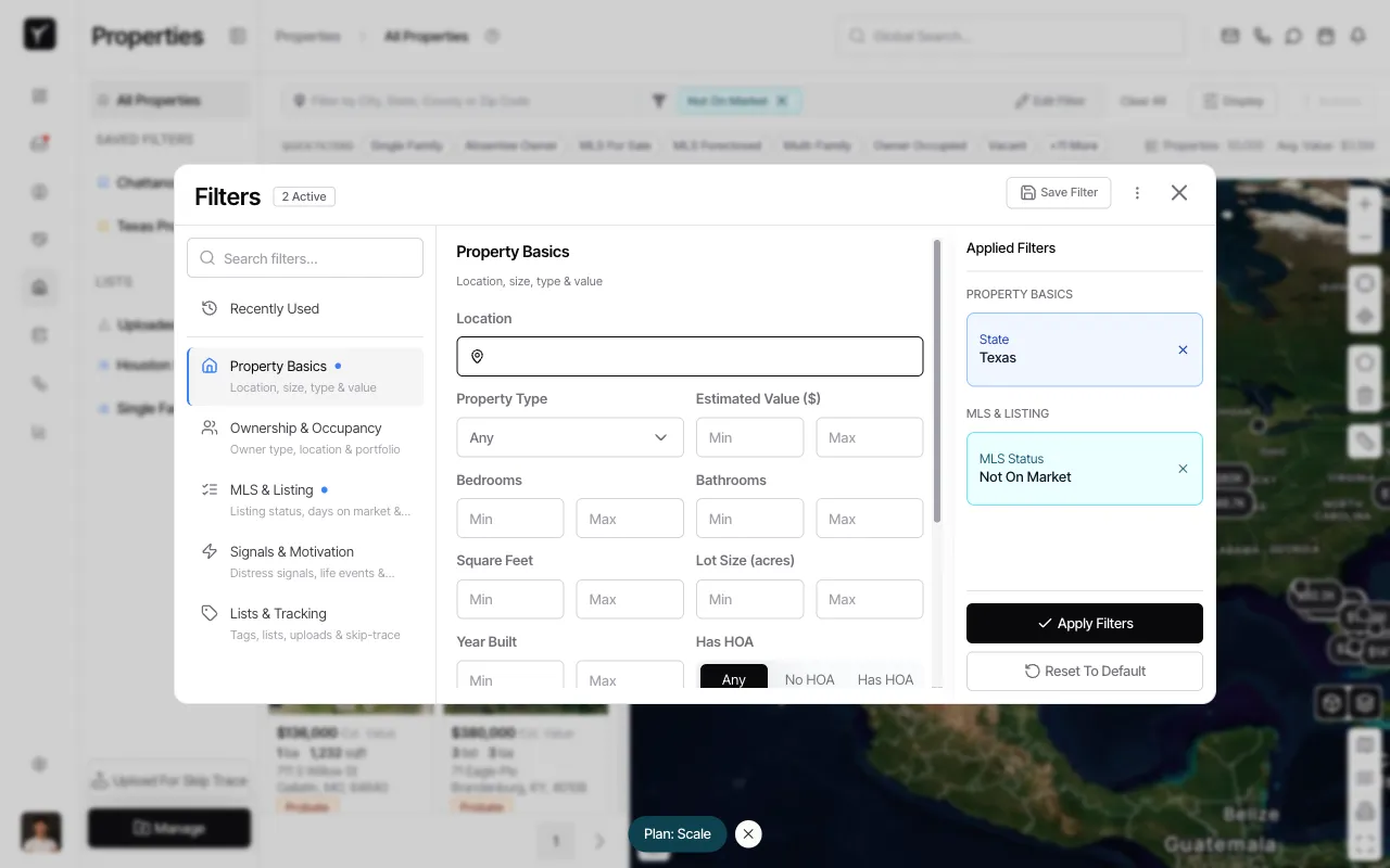 Step 5: Reviewing applied filters