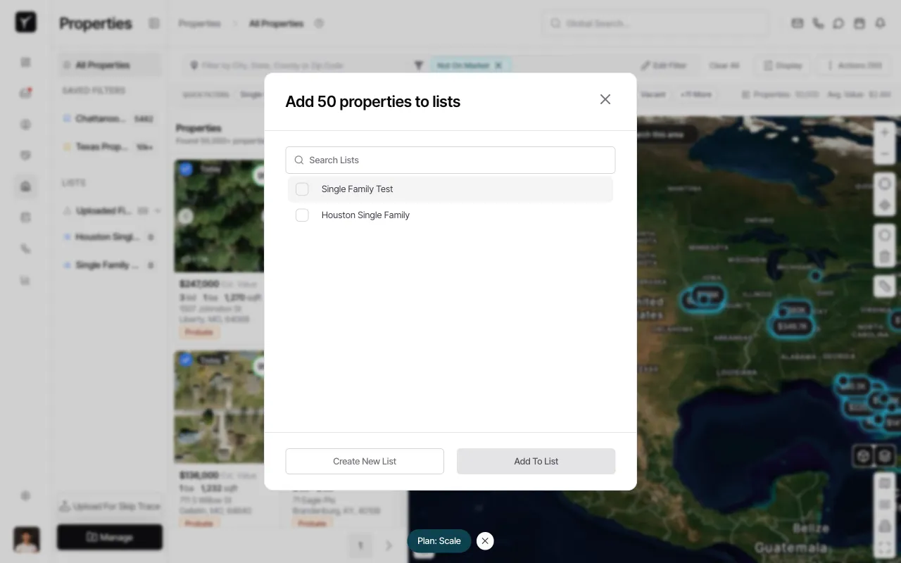 Step 6: Choose or create list
