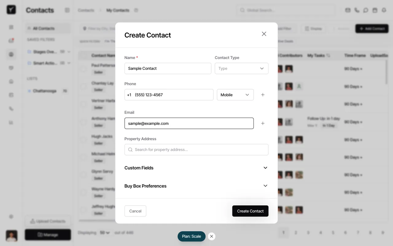Step 6: Set email address