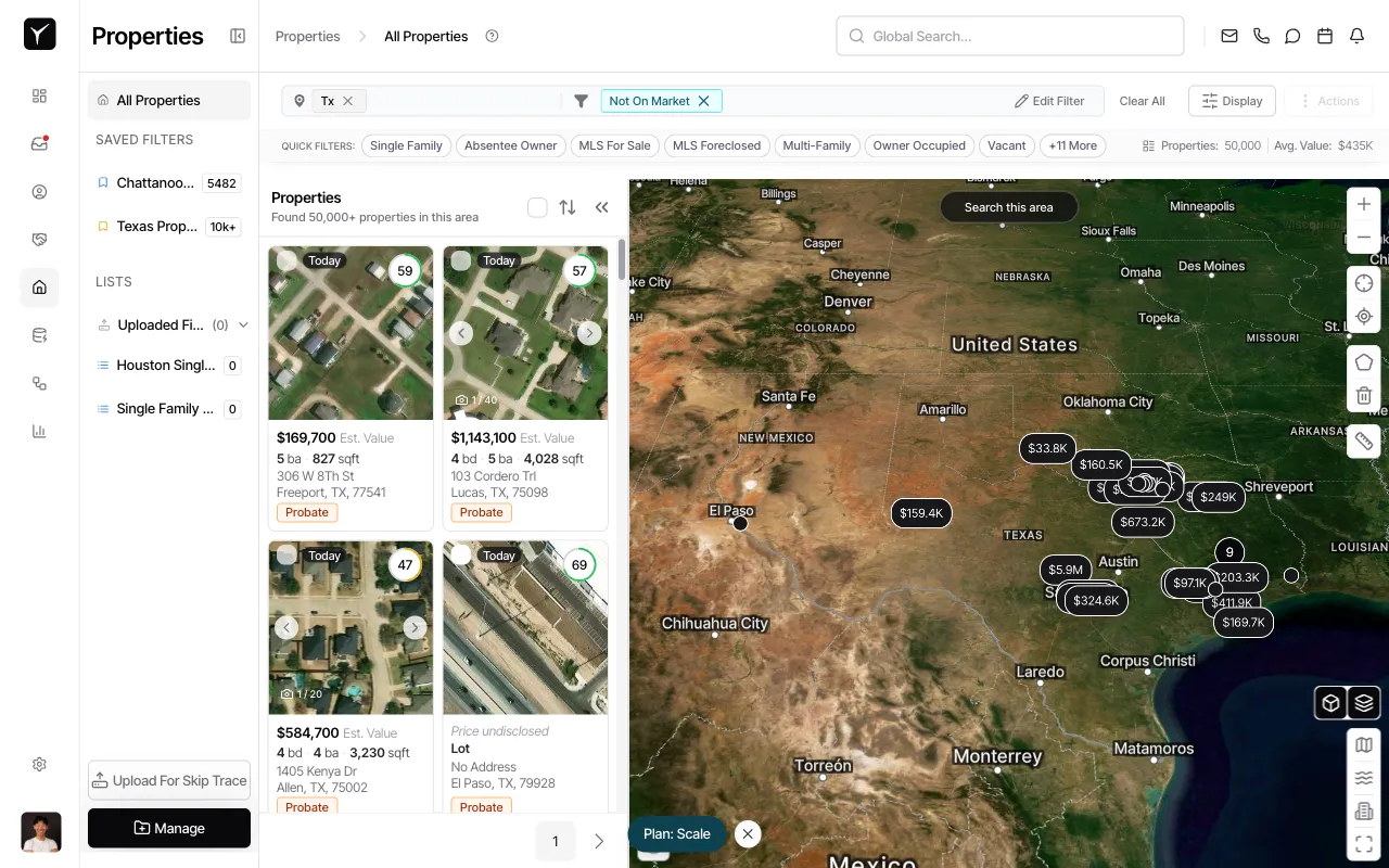 Step 6: Applying filters to the property list