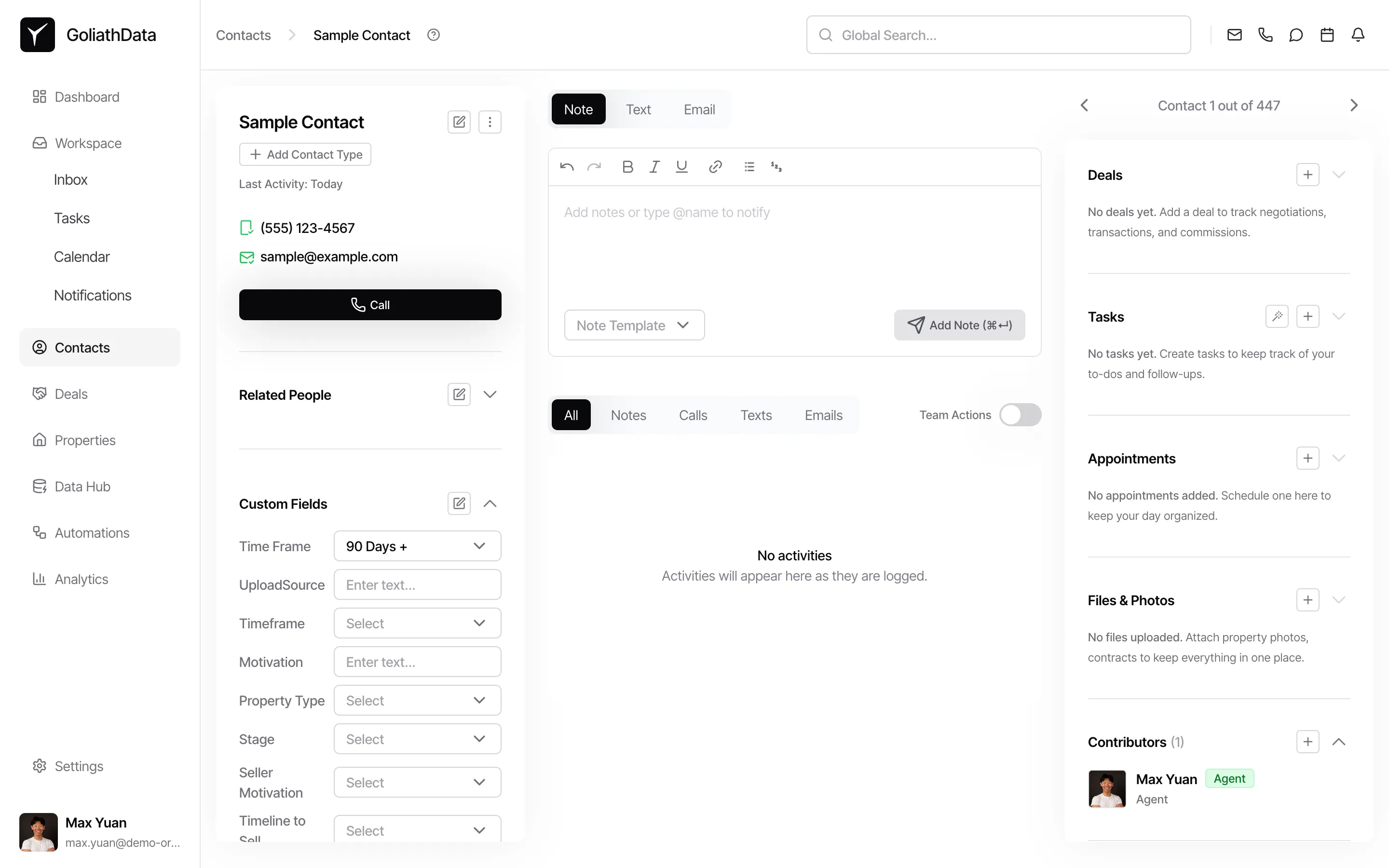 Step 7: Final view after creation