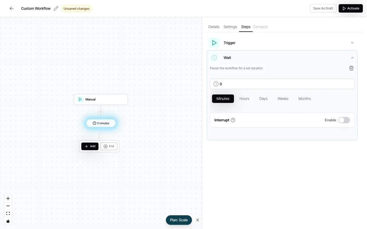 Step 9: Review the wait configuration